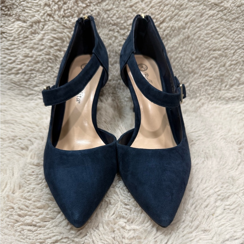 Bella Vita Dawson Heel in Navy Suede